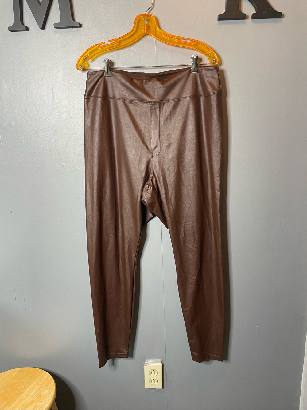 Aerie Offline brown faux leather high rise leggings size xxl - Picture 1 of 11